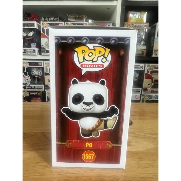 LIMITED EDITION CHASE Po Flying Kick Kung Fu Panda Funko Pop #1567 Jack Black LE - Picture 2 of 6
